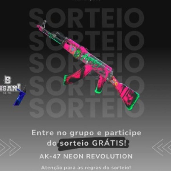 SORTEIO GRÁTIS - AK-47 | Neon Revolution (Field-Tested)
